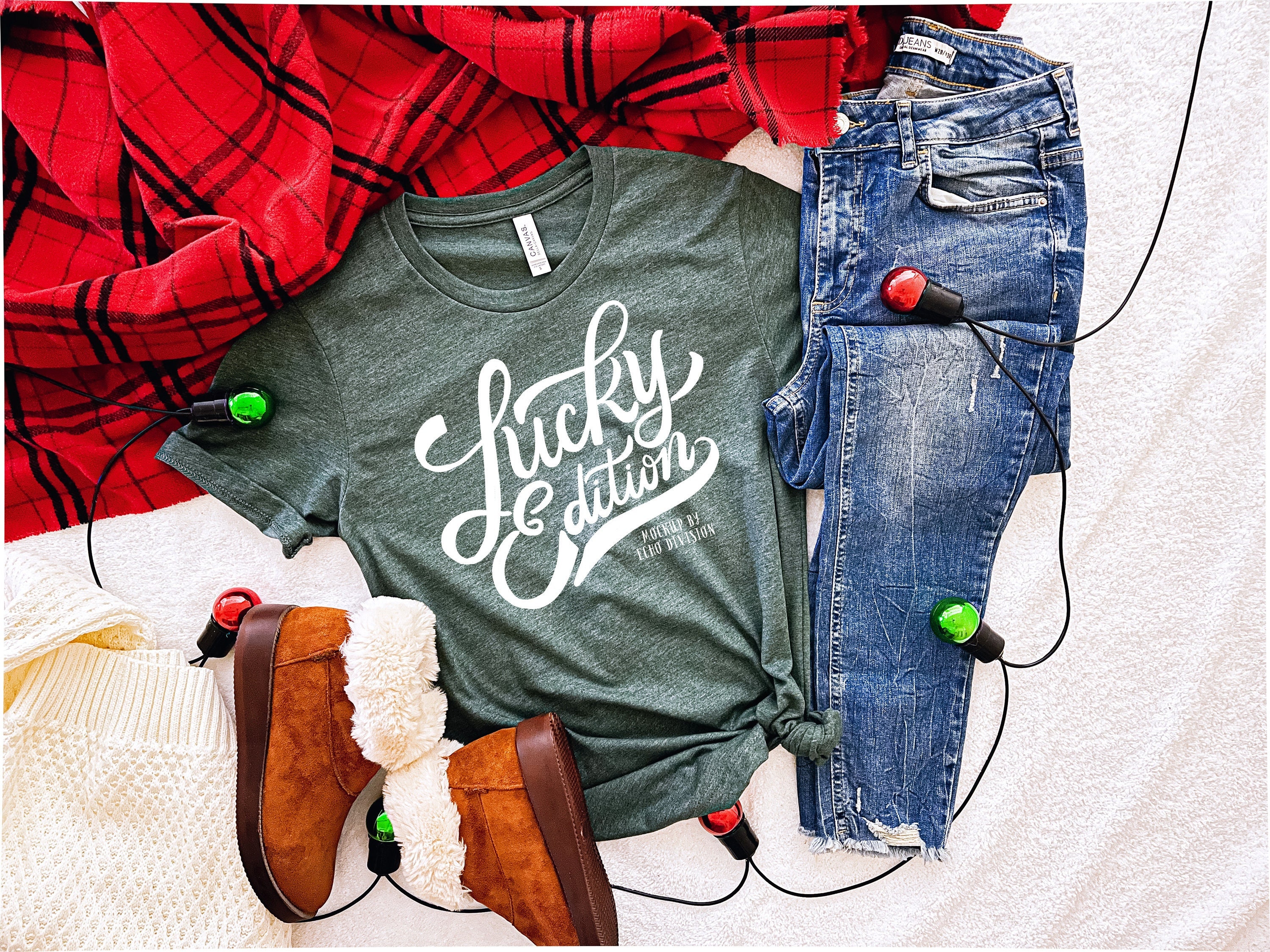 Tshirt Mock Up Christmas Mockup Valentine\u2019s Day mockup Winter Mockup Bella Canvas 3001 Deep Heather T-shirt Mockup Basic Mockup Model