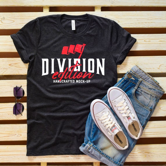 Shirt Mockup Bella Canvas 3413 Charcoal Black Triblend Etsy