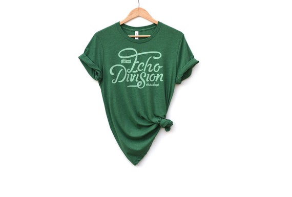 Hanging Shirt Mockup Bella Canvas Unisex Triblend Short Etsy