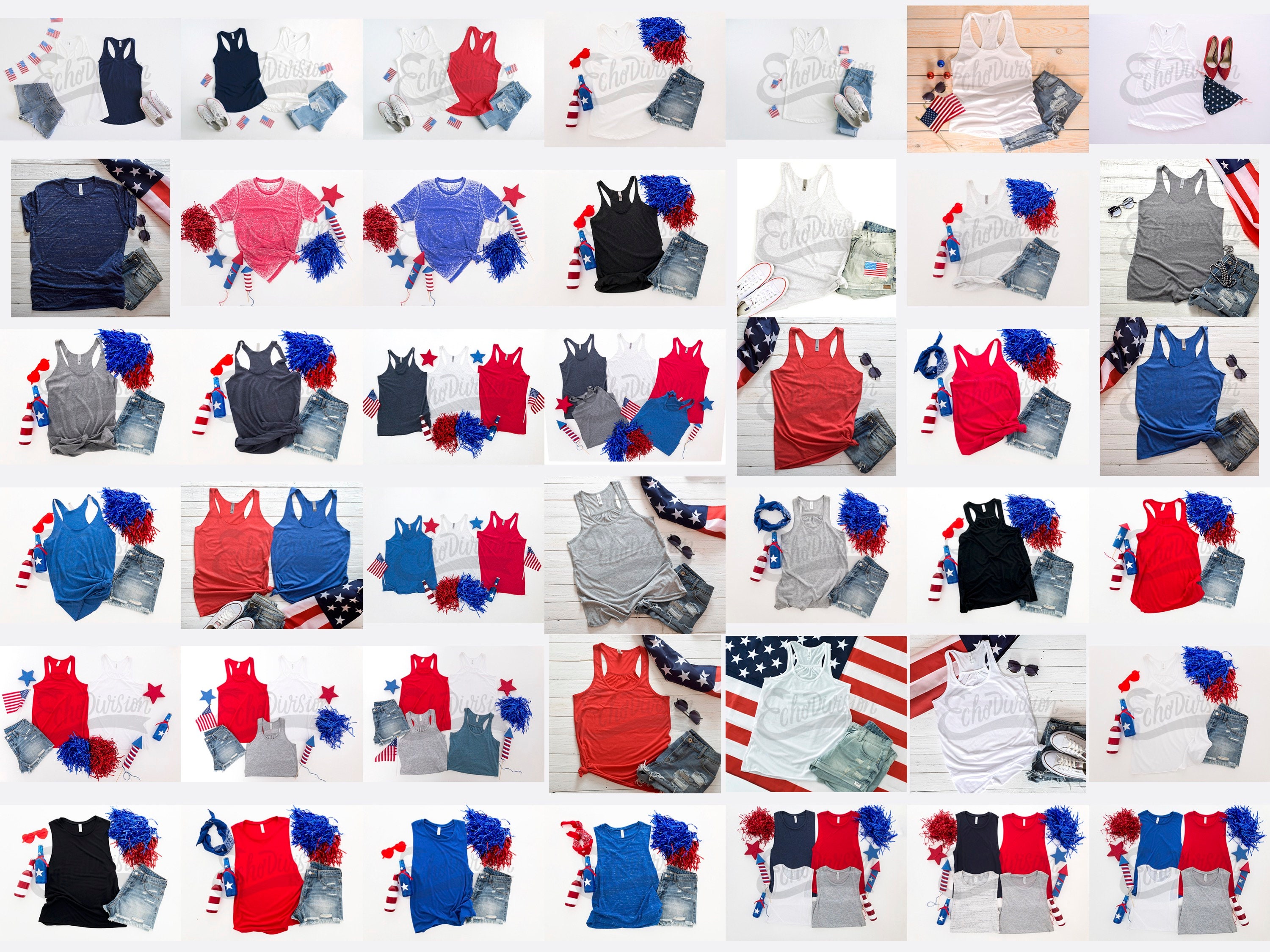 4th of July Shirt Mockup BUNDLE - Etsy