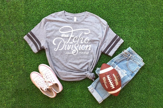 Download Shirt Mockup Lat Adult Football Fine Jersey Tee 6937 Etsy