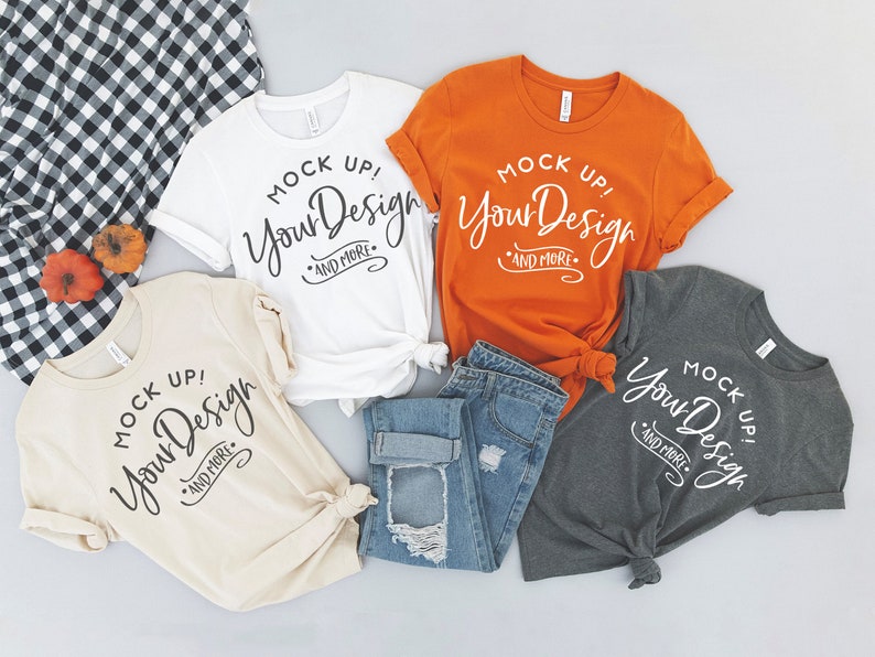 Halloween Mockup Shirt mockup Bella Canvas 3001 Soft Etsy