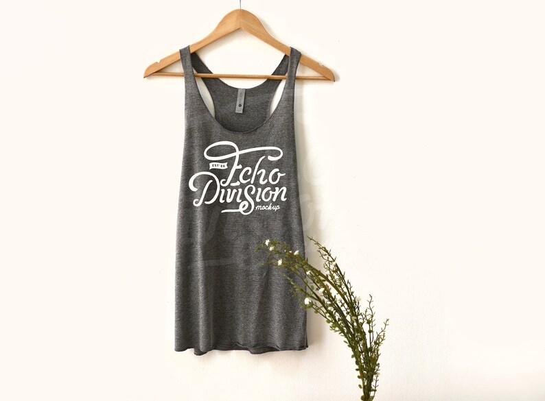 Download Tank top Mockup Next Level Women's Triblend Racerback | Etsy