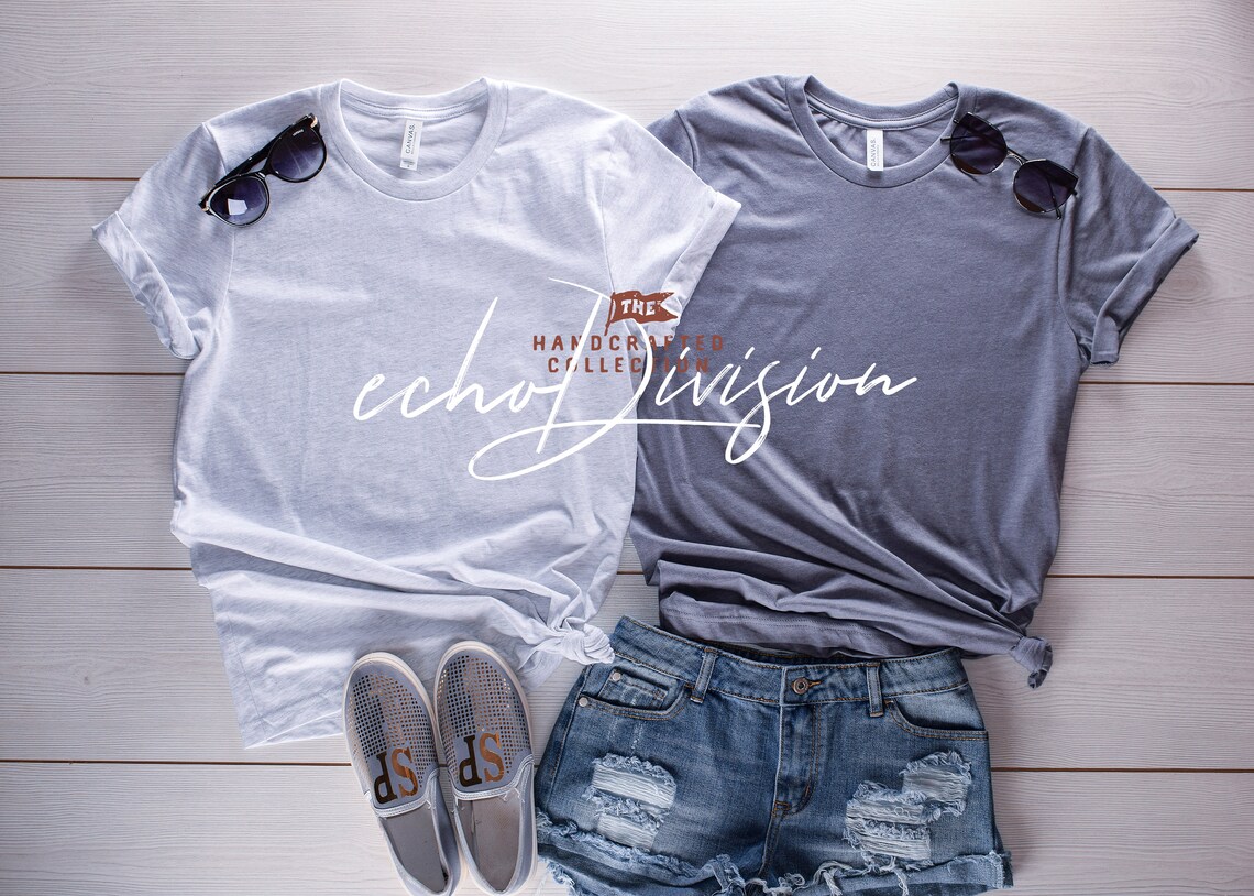 Couple Shirt Mockup Bella Canvas 3001 Shirt Heather Etsy