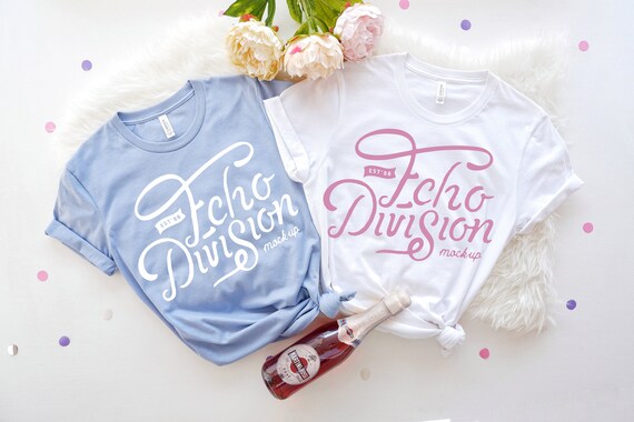 Bachelorette Mockup Bella Canvas 3001 Couple Shirt Mockup Etsy