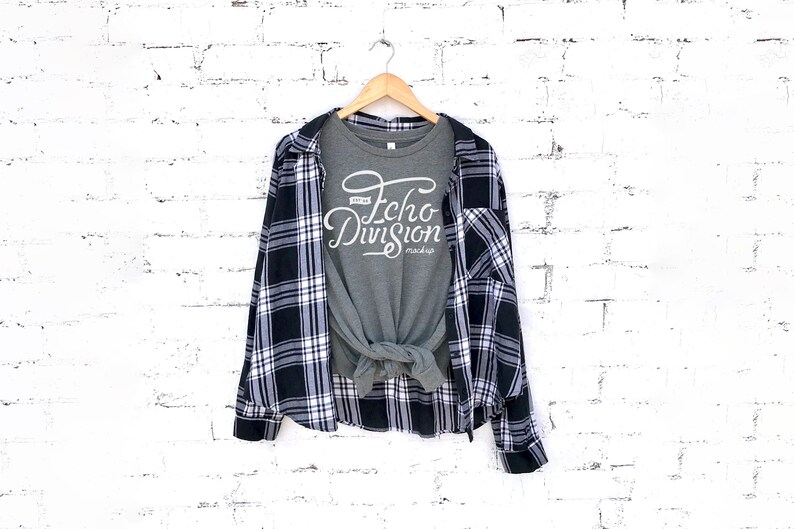 Download Hanging Shirt Mockup Bella Canvas Long Sleeve Jersey | Etsy