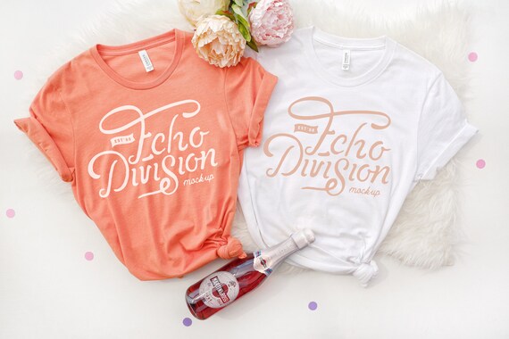 Bachelorette Mockup Bella Canvas 3001 Couple Shirt Mockup Etsy