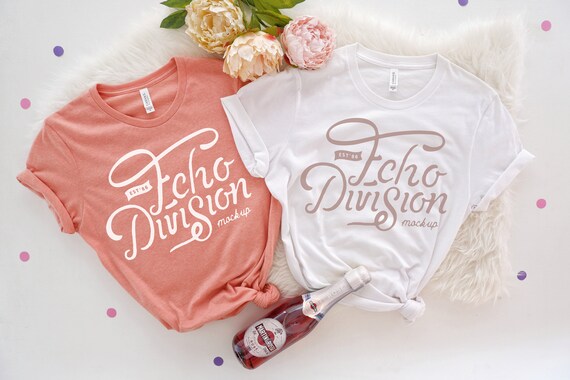 Bachelorette Mockup Bella Canvas 3001 Couple Shirt Mockup Etsy