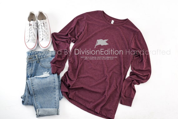 Shirt Mockup Bella Canvas Long Sleeve Jersey Tee 3501 Etsy