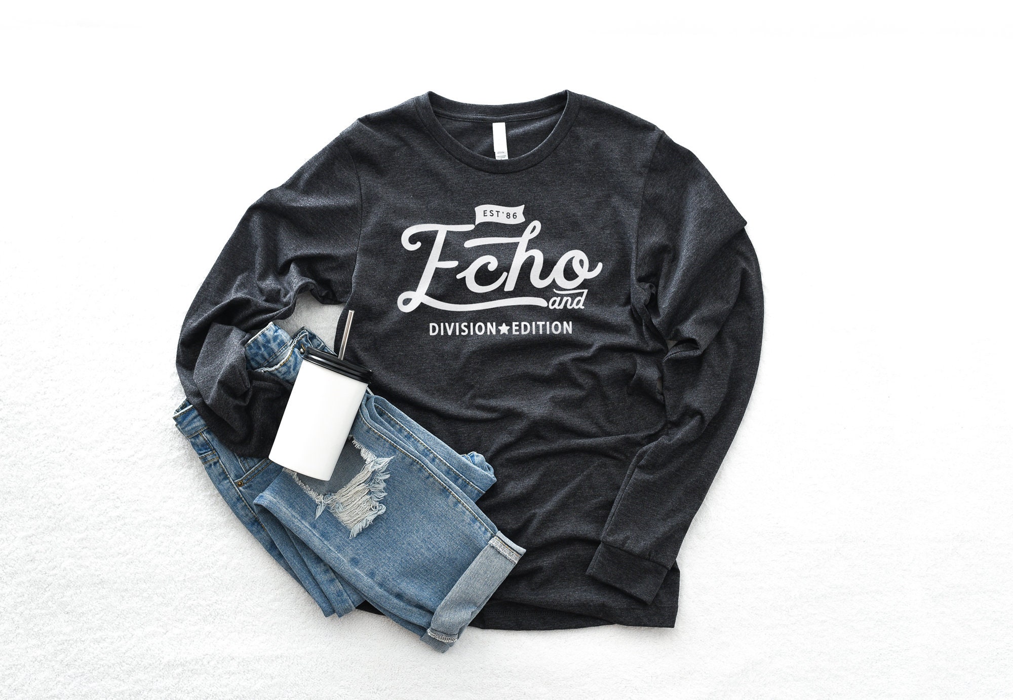Download Shirt Mockup Bella Canvas Long Sleeve Jersey Tee 3501 Etsy