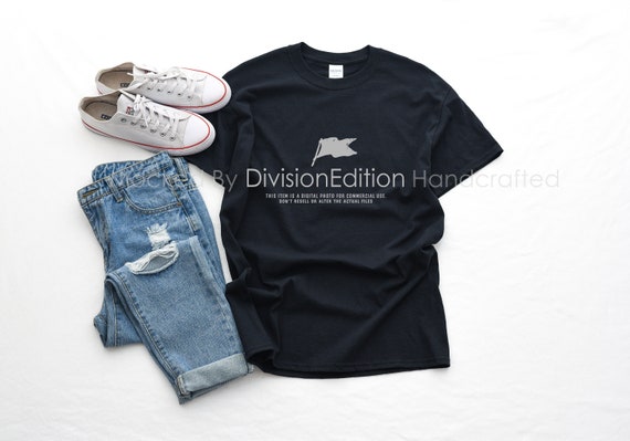 Shirt Mockup Gildan Heavy Cotton T Shirt 5000 Black Etsy