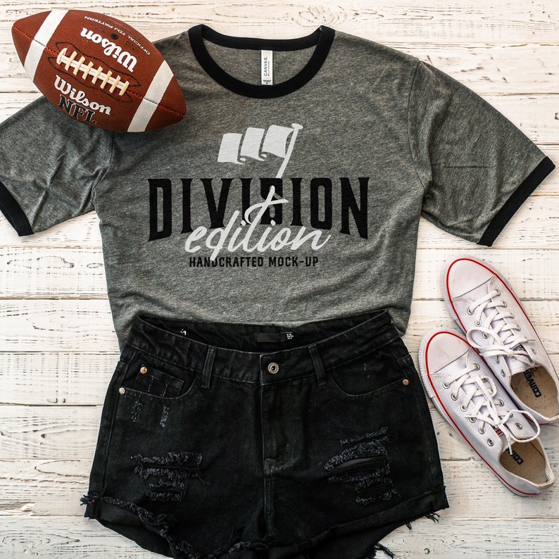 Download Shirt Mockup Bella Canvas Heather Ringer Jersey Tee | Etsy