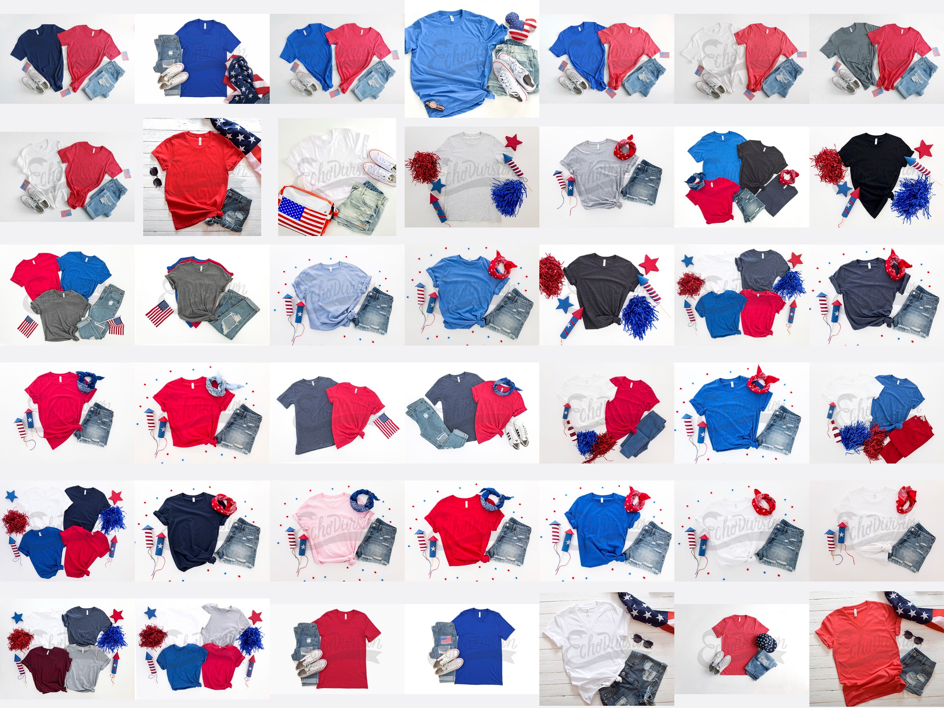4th of July Shirt Mockup BUNDLE - Etsy