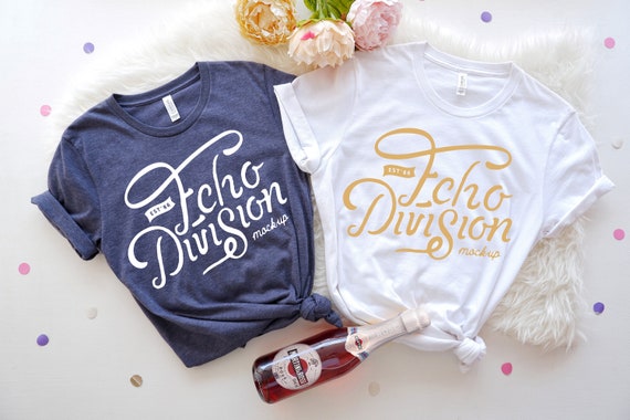 Bachelorette Mockup Bella Canvas 3001 Couple Shirt Mockup Etsy