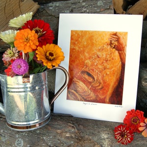 Prayers as Incense matted print by Carolyn Hodges Orthodox Artworks