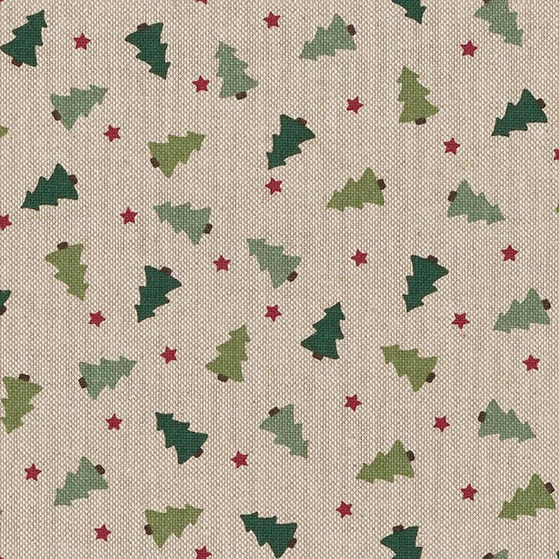 XXL table runner/centerpiece in 31 patterns, up to 4.2 m long x 40 cm wide, simple or playful, canvas, cotton, linen look, winter table decoration WEIHNACHTSBAUM