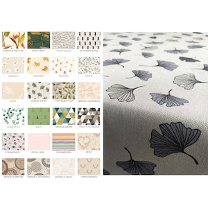 High-quality cotton tablecloth or XXL breakfast tablecloth rectangular or round, playful or subtle in many beautiful patterns
