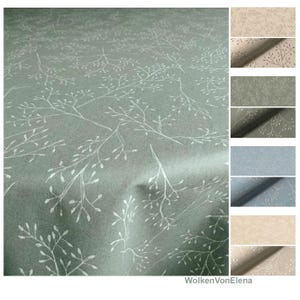 Manta central de alta calidad o mantel navideño XXL, Adviento | llano | Decoración de invierno | grande largo Color: verde oliva lino natural topo o azul
