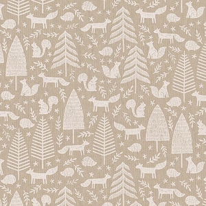 Festivo Natale, Vigilia di Natale, centrotavola o tovaglia XXL grande rettangolare o rotonda semplice classico, disegno a matita animali della foresta