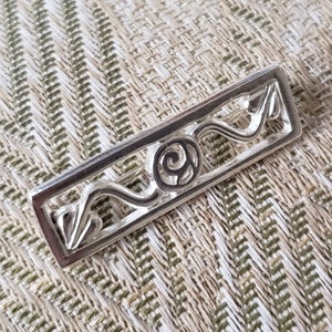 Vintage Sterling Silver Charles Rennie Mackintosh Brooch by Historic Originals, Scottish Rose Pin  | Art Deco Jewelry