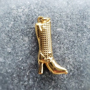 Vintage 9ct Gold Boot Charm | Retro Jewelry