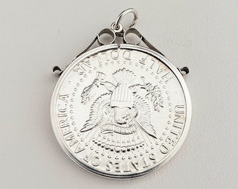 ヴィンテージ 1964年 ケネディ ハーフダラーカット コインペンダント