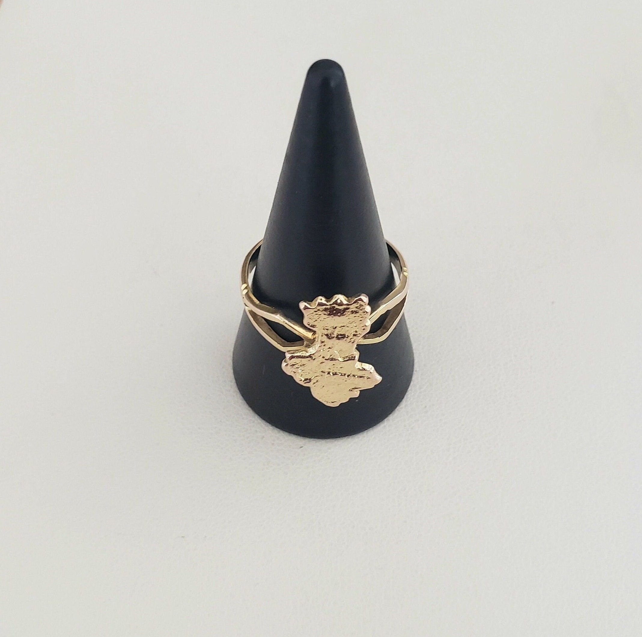 Chapado en Laton ゴールド Mgs-18 Vintage 12ct oro Guyana mapa