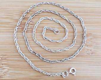 有名ブランド ヴィンテージ ケーブルチェーンネックレス スターリングシルバー アクセサリー