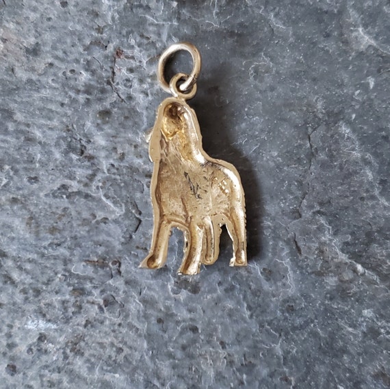 Vintage 9ct Gold Dog Pendant | Mid Century Jewelry - image 5