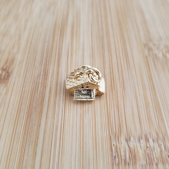 Vintage 9ct Gold Articulated Watermill Charm | Mi… - image 7