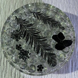 Wet Felting Tools: Black Floral