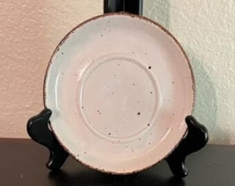 Fantastic Vintage Gray with Brown Speckles Wild Oats Stonehenge Midwinter Made in England Pottery Stoneware Saucer