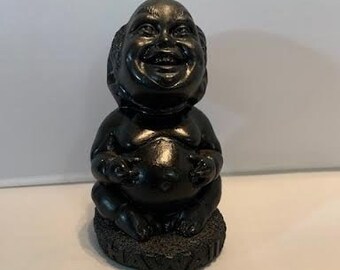 Fantastic Vintage Hawaiian Black Lava/Lava Resin Coco Joe&#39;s HeHaku Kaao The Storyteller Figurine