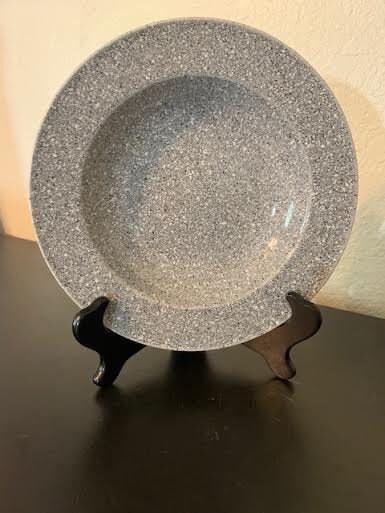 Fanastic Vintage Black Grey White Flecked Mikasa Ultrastone Cu726