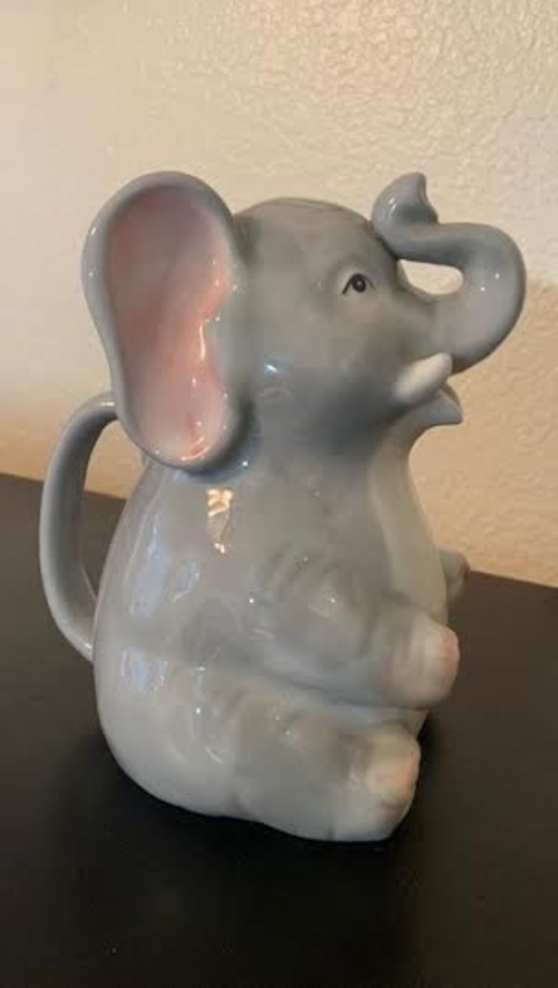 Adorable Vintage Ceramic Elephant Pitcher by Henriksen Imports Etsy