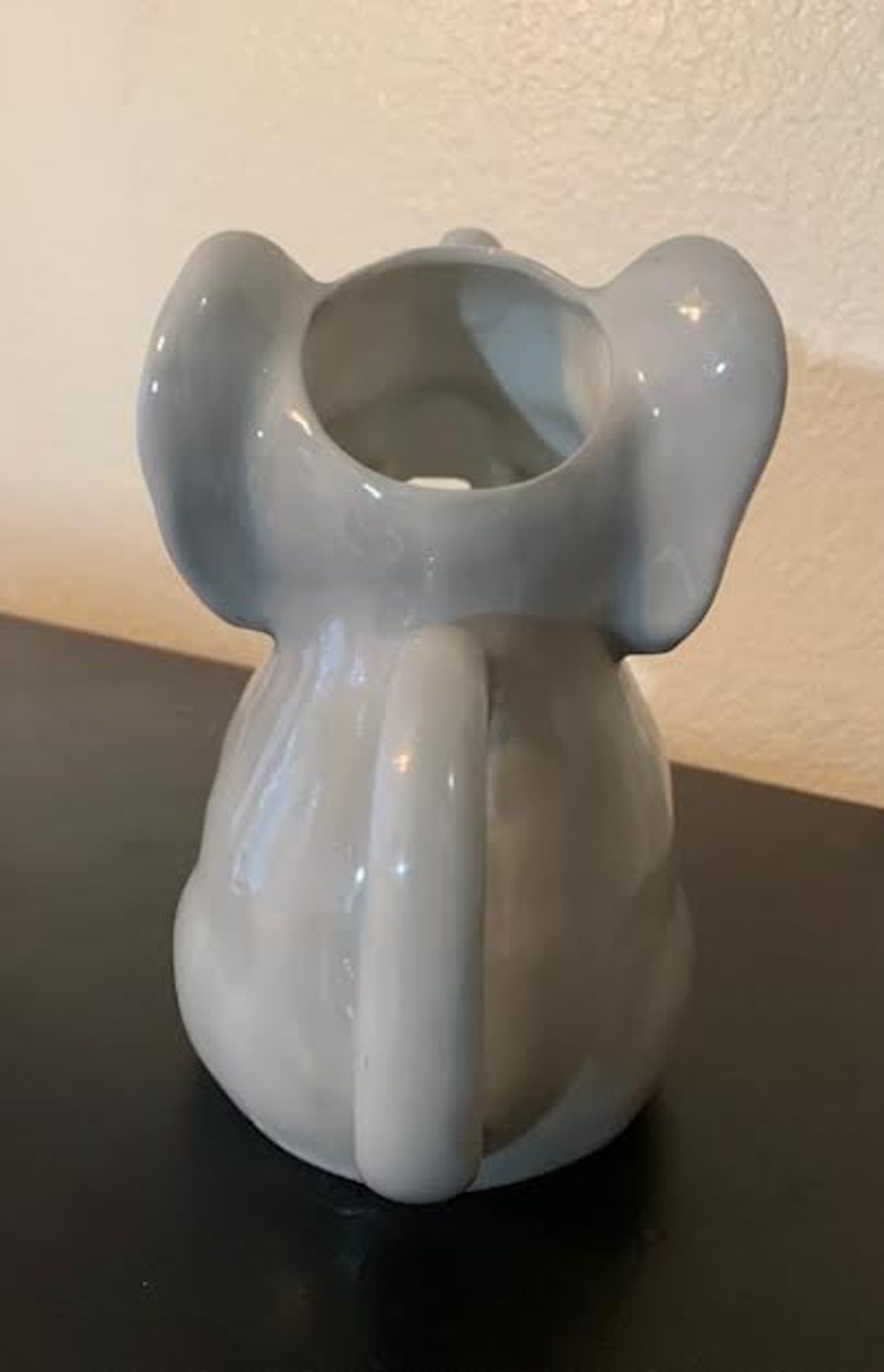 Adorable Vintage Ceramic Elephant Pitcher by Henriksen Imports Etsy