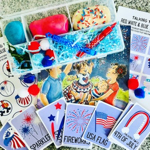 Red White & Blue Speech Box