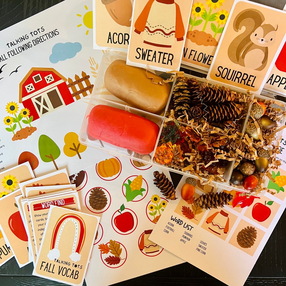 Fall Word Box Falling for Fall Speech Box - Etsy