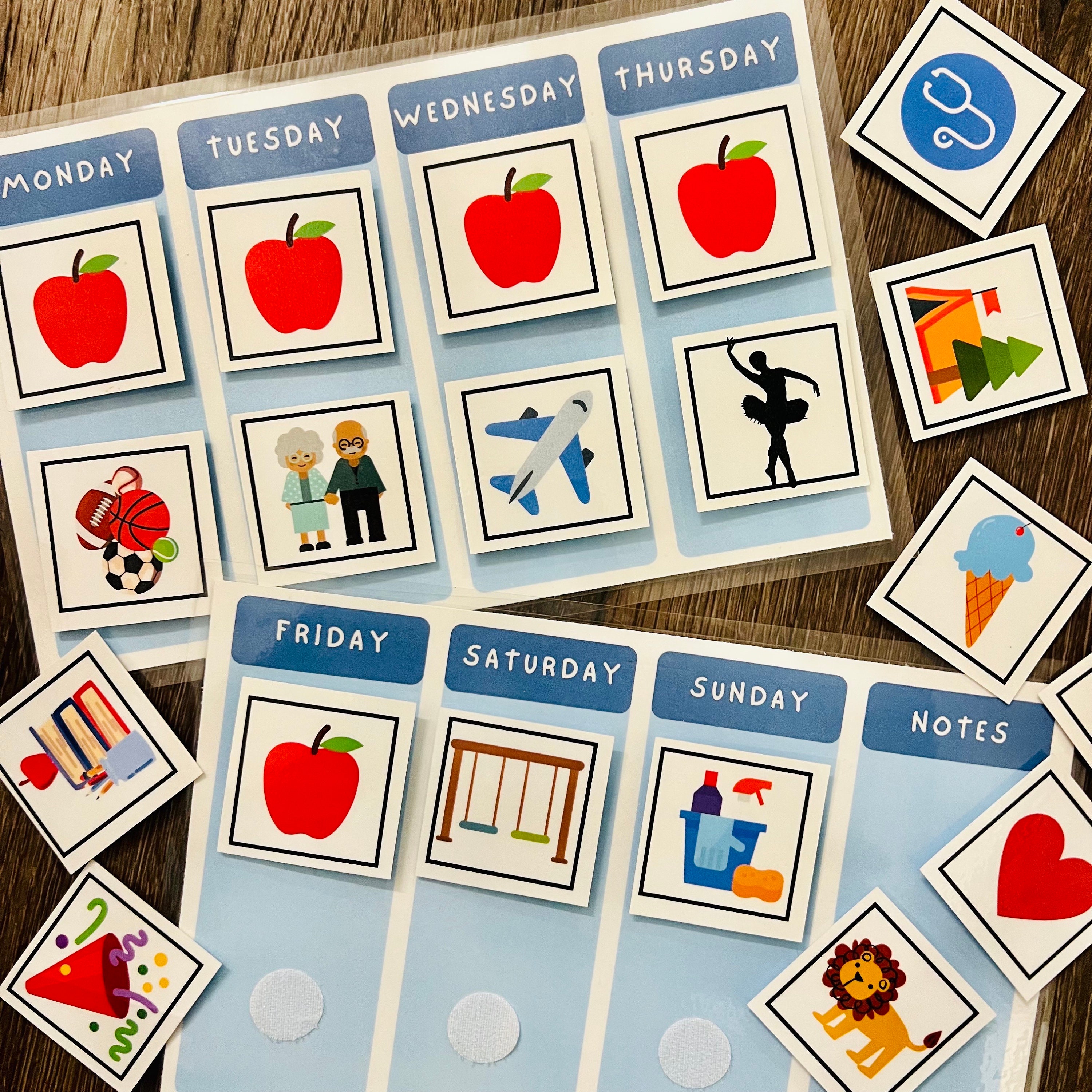 Weekly Visual Schedule - Etsy