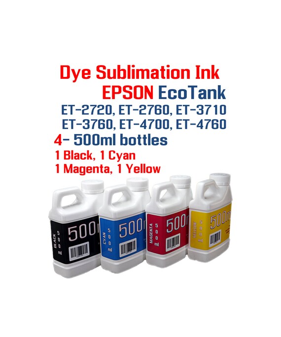 Dye Sublimation Ink Epson Ecotank Et 2720 Et 2760 Et 3710 Etsy