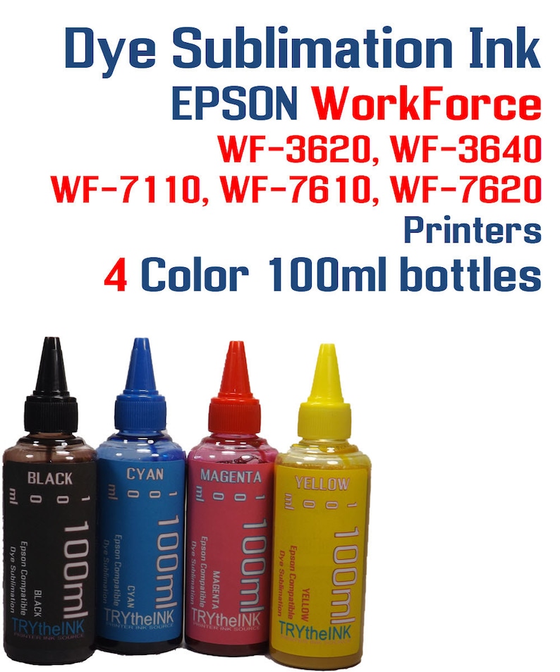 Dye Sublimation Ink Epson WorkForce WF-7110 WF-7610 WF-7620 | Etsy