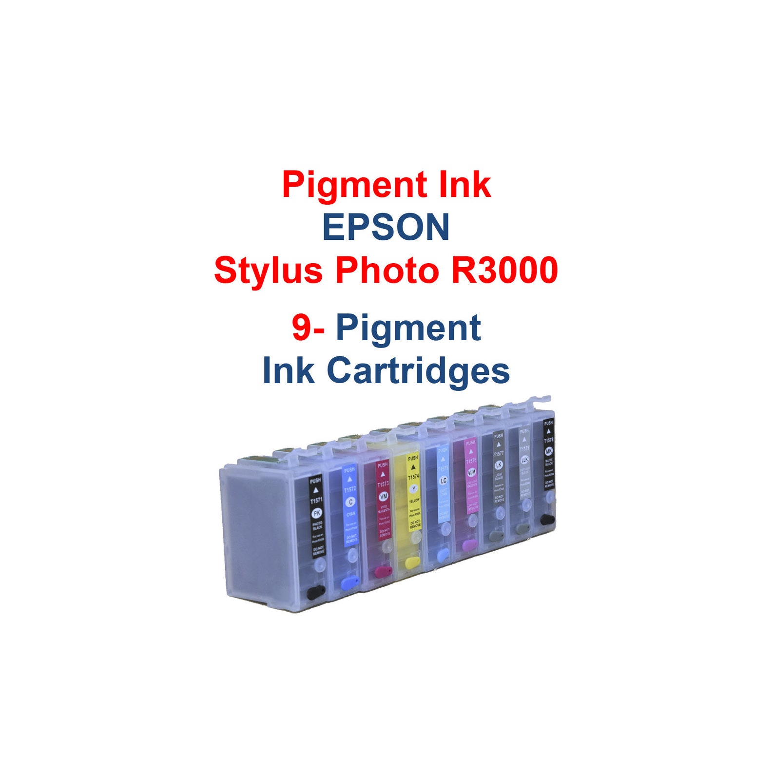 Pigment Ink Epson Stylus Photo R3000 printer 9 multicolor Etsy