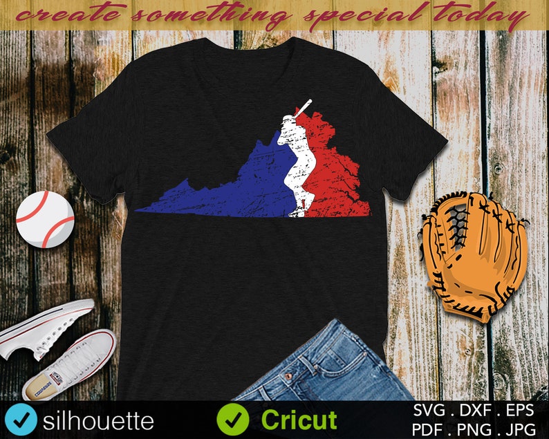 Download Baseball Svg Vector Design Digital Download Distressed Silhouette Grunge Map Cricut Decal Virginia State Iron Cut File Vintage Kits Kids Crafts Taekwondoariccia It