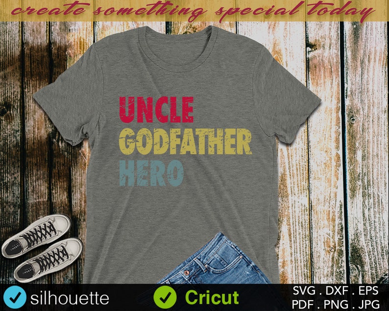 Download Uncle svg Uncle Godfather Hero Grandpa Svg Distressed | Etsy