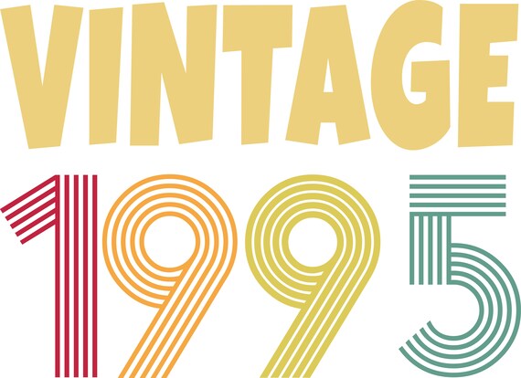 Download Birthday Svg Vintage 1995 Birthday Svg Party Birthday Etsy Yellowimages Mockups