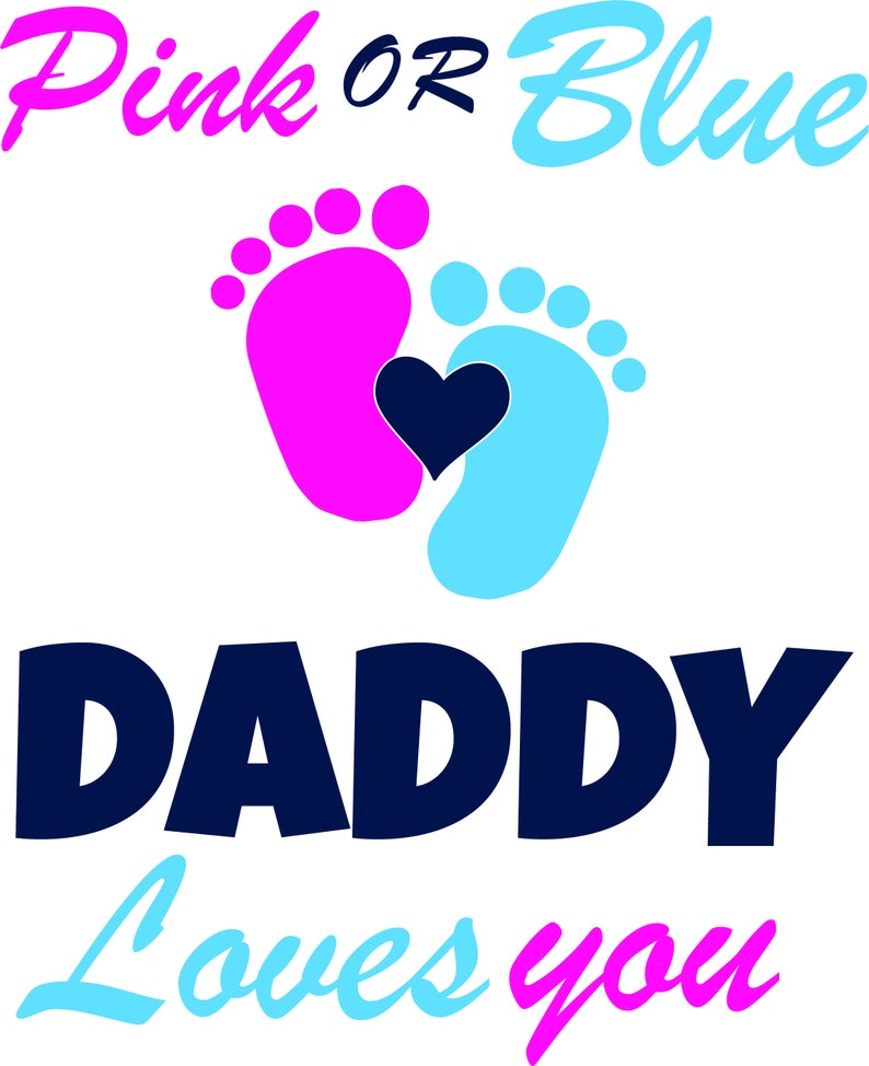Download Baby Shower SvG Pink or Blue We Love You Party Birthday | Etsy