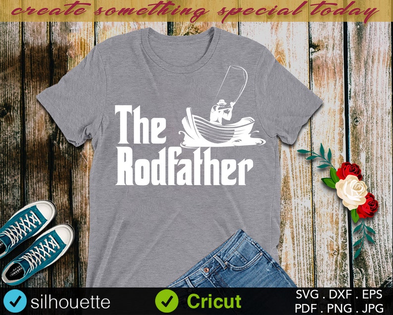 Download Fishing SvG The Rodfather SvG Mens tshirt SvG Bass Fish | Etsy