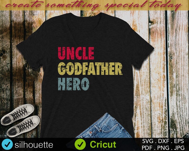 Download Uncle svg Uncle Godfather Hero Grandpa Svg Distressed | Etsy