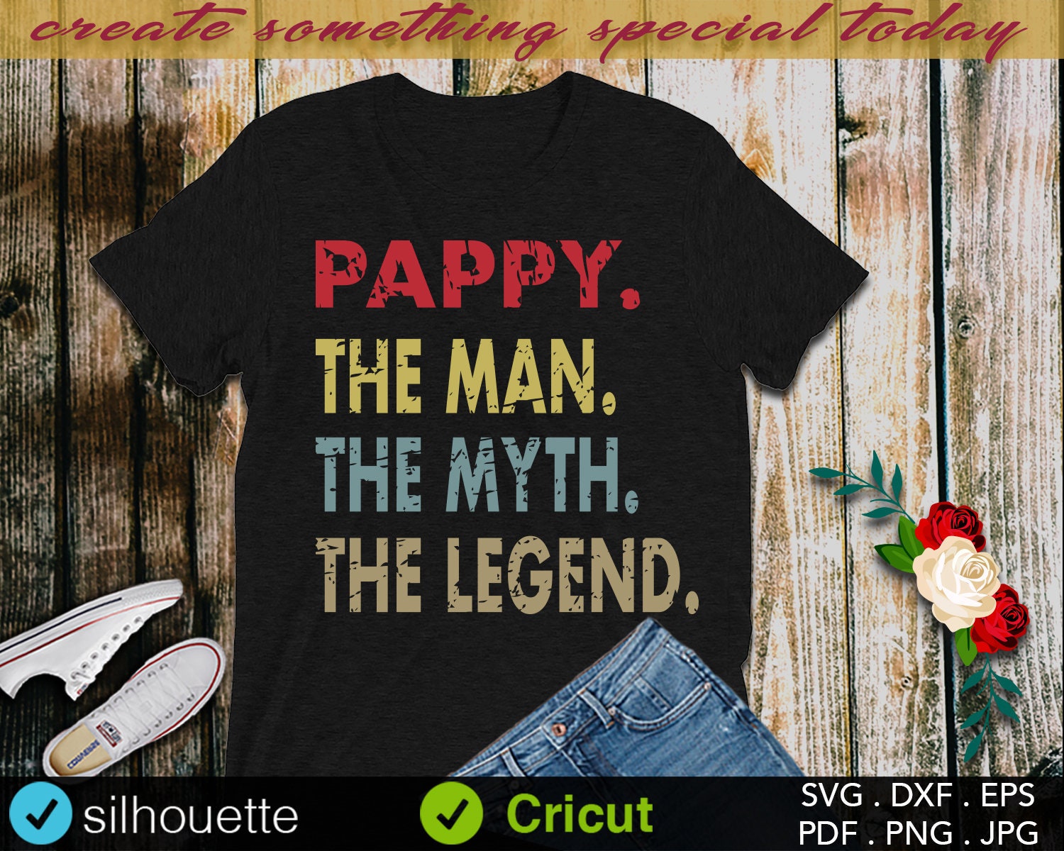 Download Papa SvG Pappy The Man The Myth The Legend SvG Dad Grandpa ...