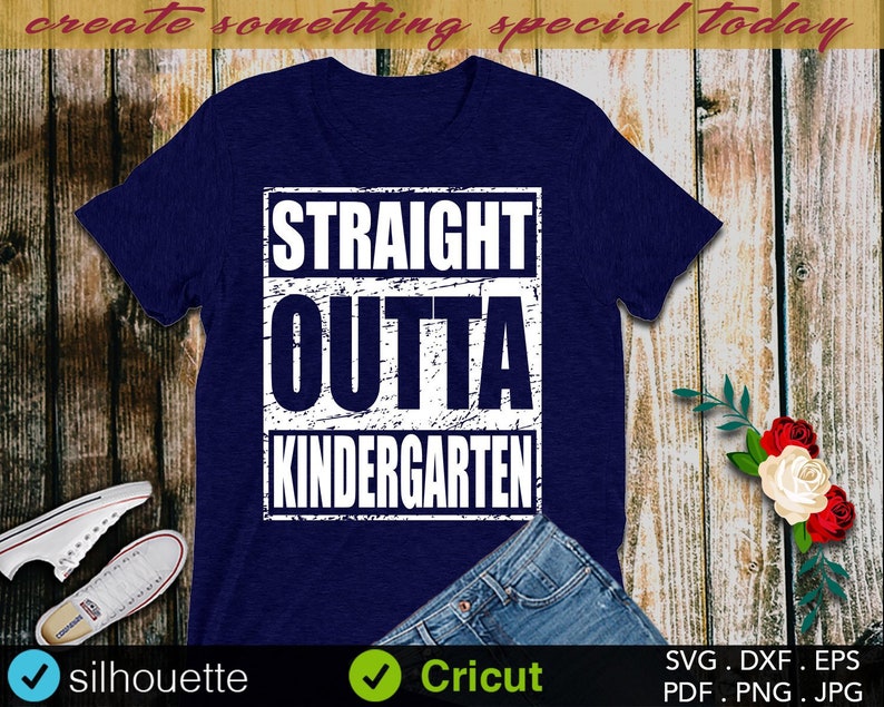 Download Straight Outta Kindergarten Svg Kindergarten Svg Diy Digital Download School Studio 3 Kids Svg Cricut Silhouette Png Vector File Paper Party Kids Craft Supplies Tools